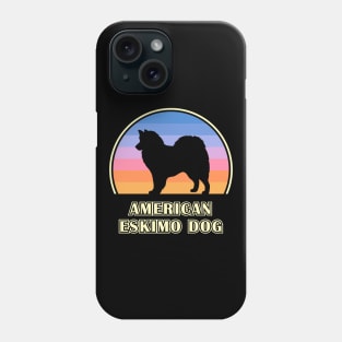 American Eskimo Dog Vintage Sunset Dog Phone Case