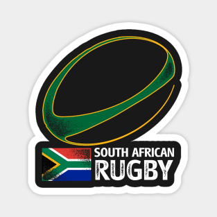 Rugby Ball South Africa Flag Magnet