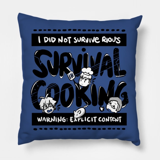 Survival Cooking Pillow by Astrayeah