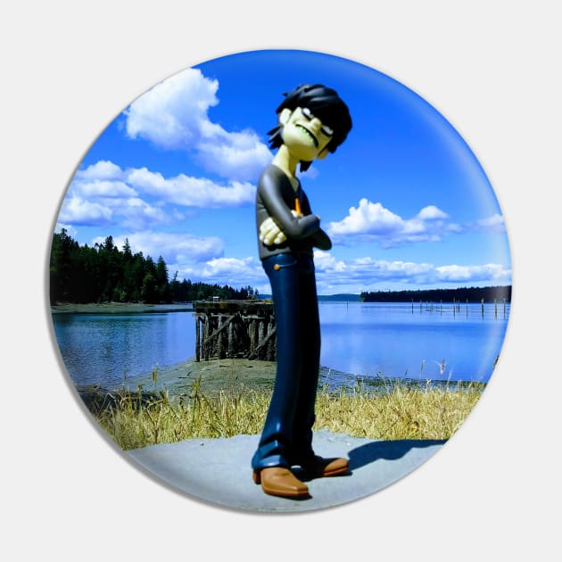 Traveling Murdoc Pin by Dorkzilla 