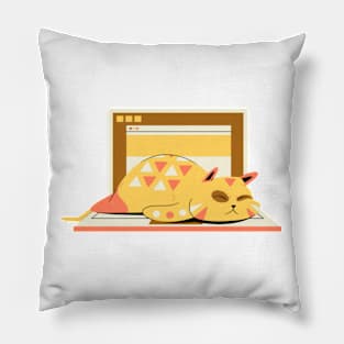 Sleepy Cat Miaw Pillow