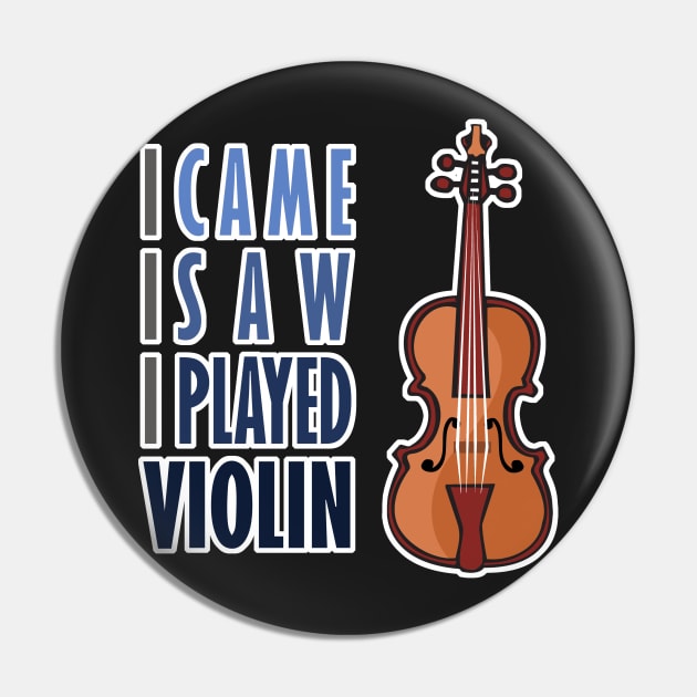 Funny Violin Pin by evisionarts