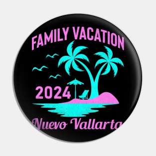 Nuevo Vallarta Beach Mexico Family Vacation 2024 Summer Pin