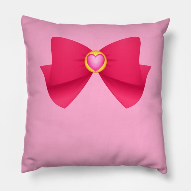 Sailor Chibimoon-inspired Ribbon Pillow by curiousQ