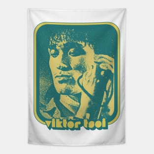 Viktor Tsoi  - Kино́ - Retro 1980s Fan Design Tapestry