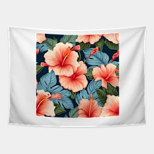 Hibiscus Flowers Pattern 15 Tapestry