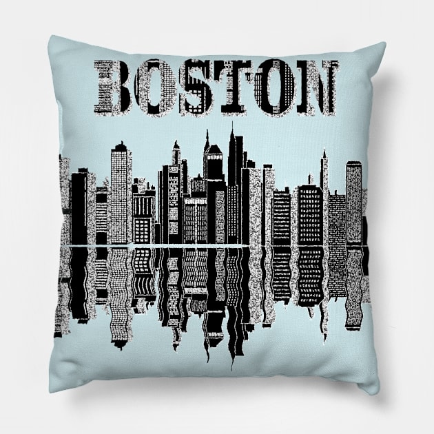 BOSTON CITY(stones) Pillow by sonirt55