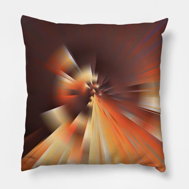 Abstract sun rays Pillow by rolffimages