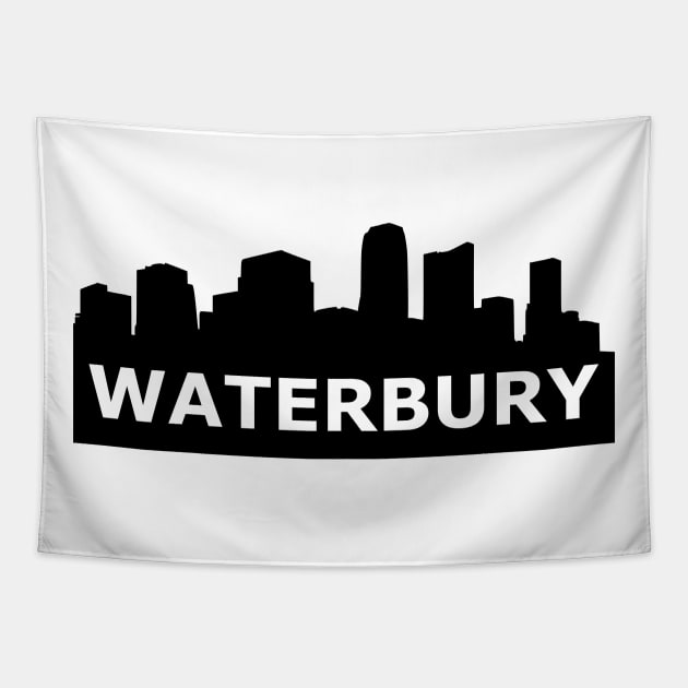 Waterbury Skyline Tapestry by gulden