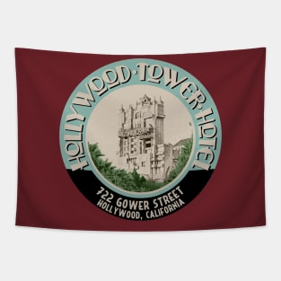 Tower of Terror Luggage Sticker Tapestry