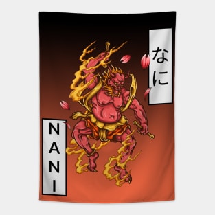 Nani Hannya Japanese Samurai Tapestry