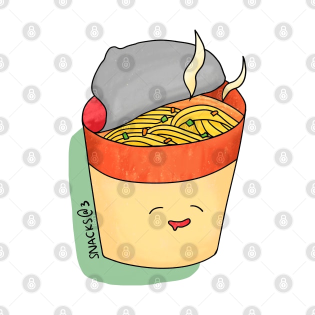 Mouth-watering cup noodle by Snacks At 3
