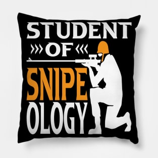 Student of Snipeology Gaming Sniper Pillow