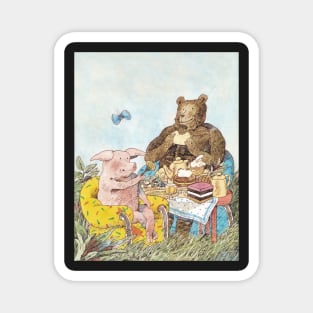 Pig and Bear Magnet