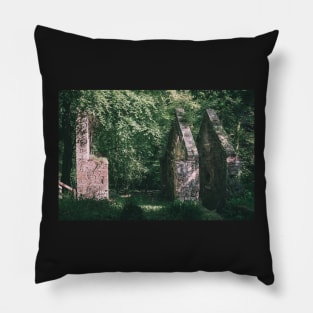 Watermill Ruins Pillow