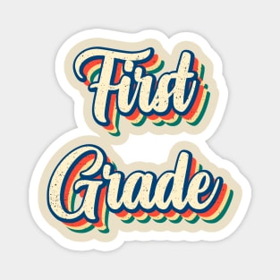 Groovy Retro First Grade Magnet