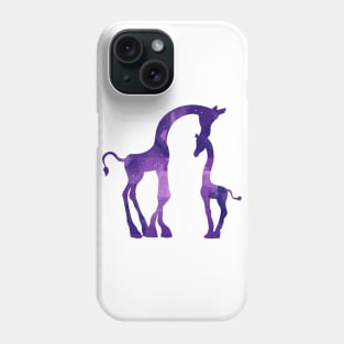 Baby Mom Giraffe Night Phone Case