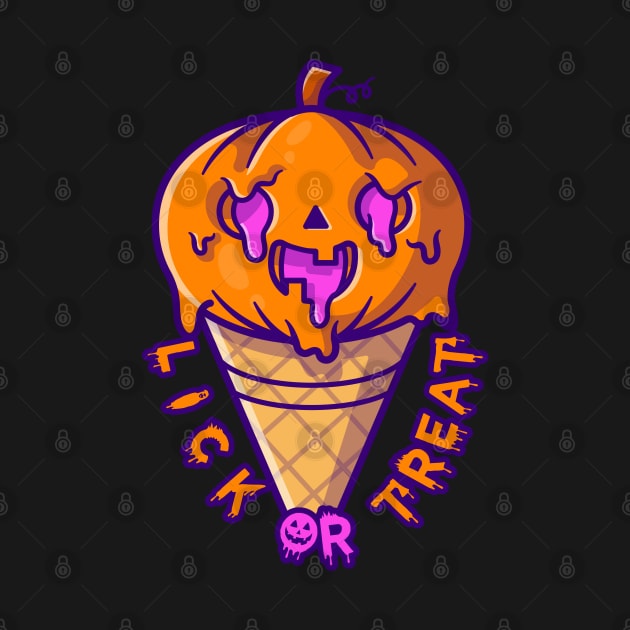 Ice Cream Pumpkin Halloween - Funny by Ravensdesign