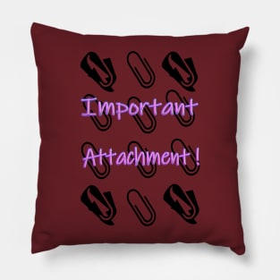 IMPORTANT ATTACHMENT Pillow