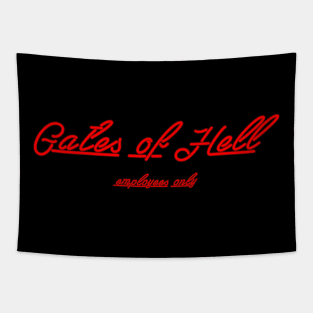 Gates of Hell Employees Only Tapestry