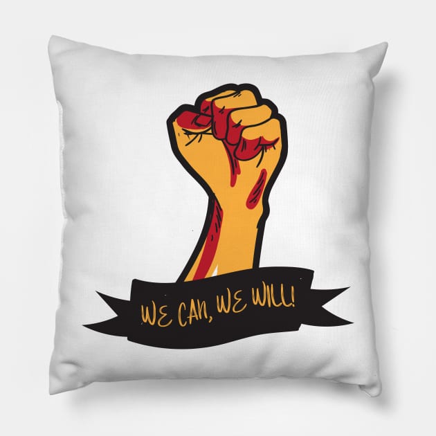 'We Can We Will' Military Public Service Shirt Pillow by ourwackyhome