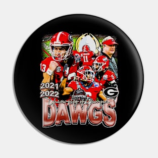 Georgia National Champs 2021-2022 Vintage Pin