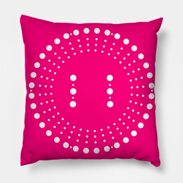 Simplistic Pink/White Spiral Pillow by Designs_by_KC