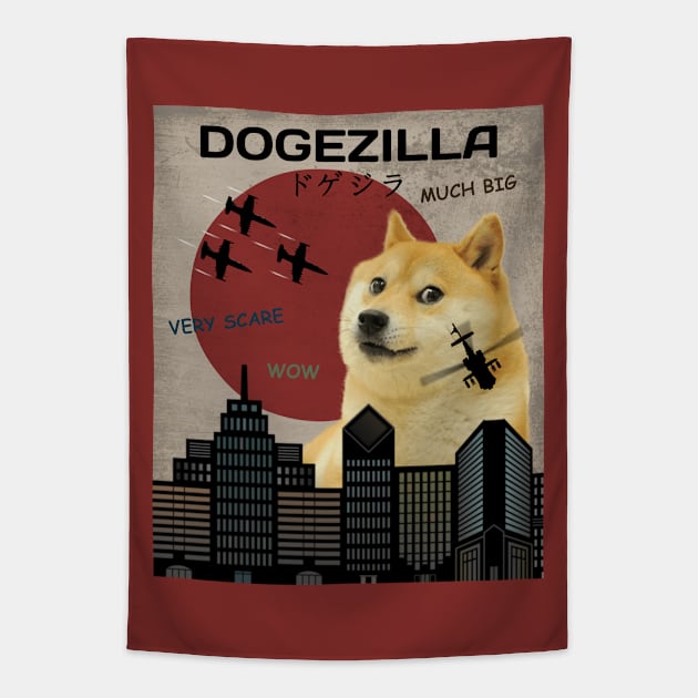 Dogezilla Tapestry by SunGraphicsLab