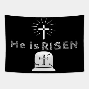 He Is Risen Cool Inspirational Easter Christian Tapestry