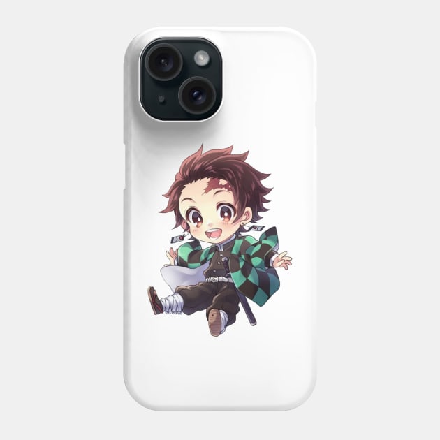 Chibi Tanjiro From Demon Slayer Phone Case by Hentai-heaven