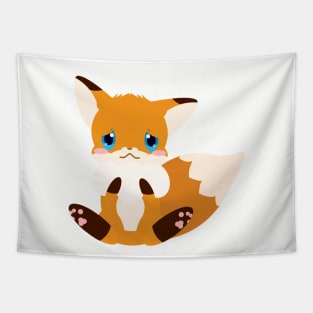 Shy Little Red Fox Tapestry