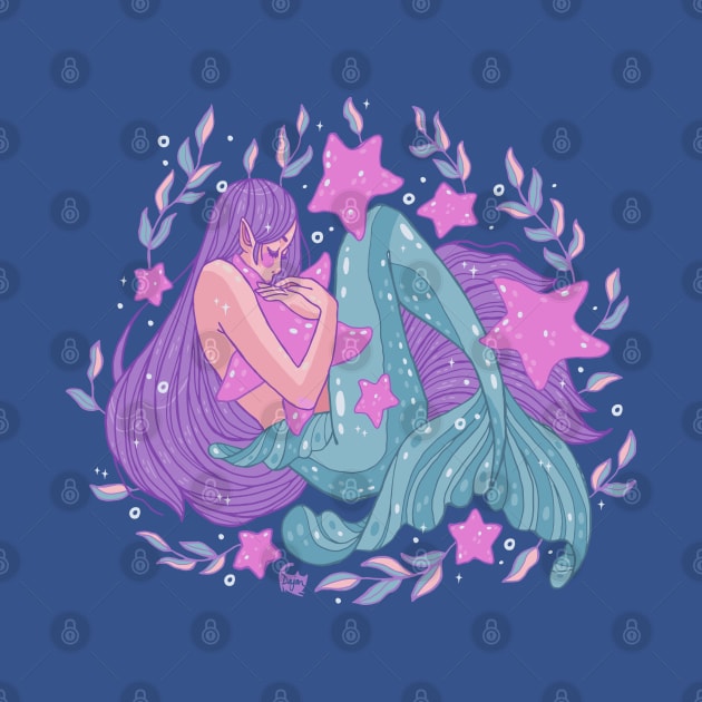 Starfish Mermaid Hugs by DajonAcevedo