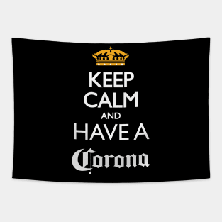 Keep Calm and have a cerveza Corona Tapestry