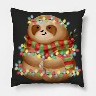 Christmas sloth Pillow