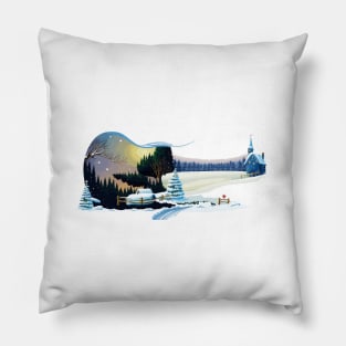 Christmas Guitar Gifts Guitarist Musician Concert Guitar Pillow