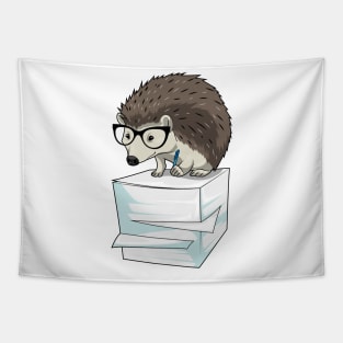 Hedgehog Secretary Stack of paper Tapestry