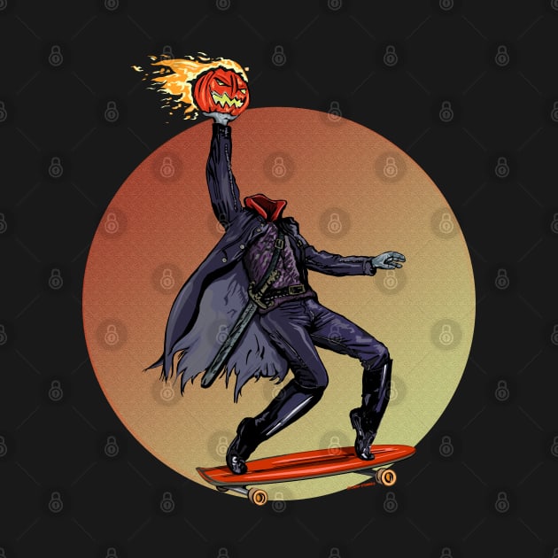 The Headless Horseless Skateboarder by FanboyMuseum