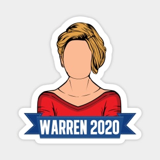 Elizabeth Warren 2020 Election Art Magnet