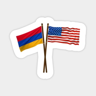 American Armenian Flag Magnet