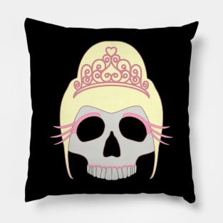 Prom Queen Skull Pillow