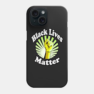 Yellow Fist Black Lives Matter BLM Phone Case