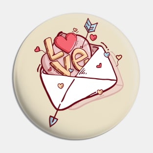 Valentine love letters Pin