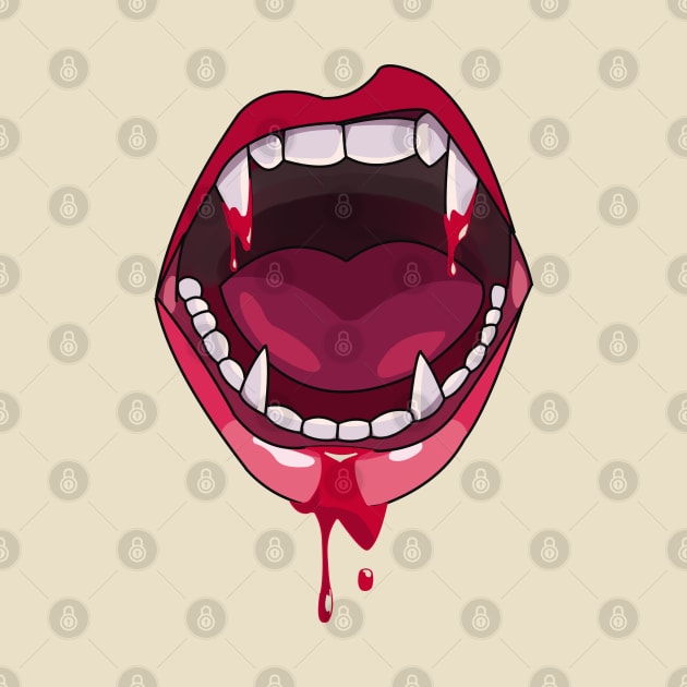 vampire mouth - vampire teeth by persa