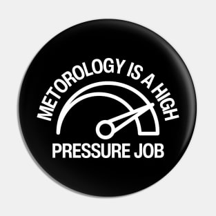 Meteorology High Pressure Job - Weather Expert Pin