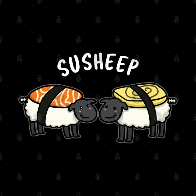 Susheep Cute Sushi Sheep Pun by punnybone