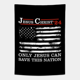 Jesus Christ 24 Only Jesus Can Save This Nation Tapestry