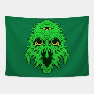 Retro Monster Face Tapestry