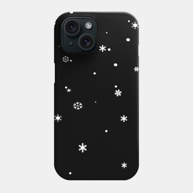 Falling Snow Phone Case by NE7th