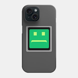 unhappy computer Phone Case