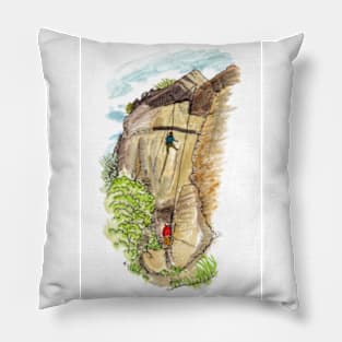 Climbing Watercolour - Hospital Flats Pillow